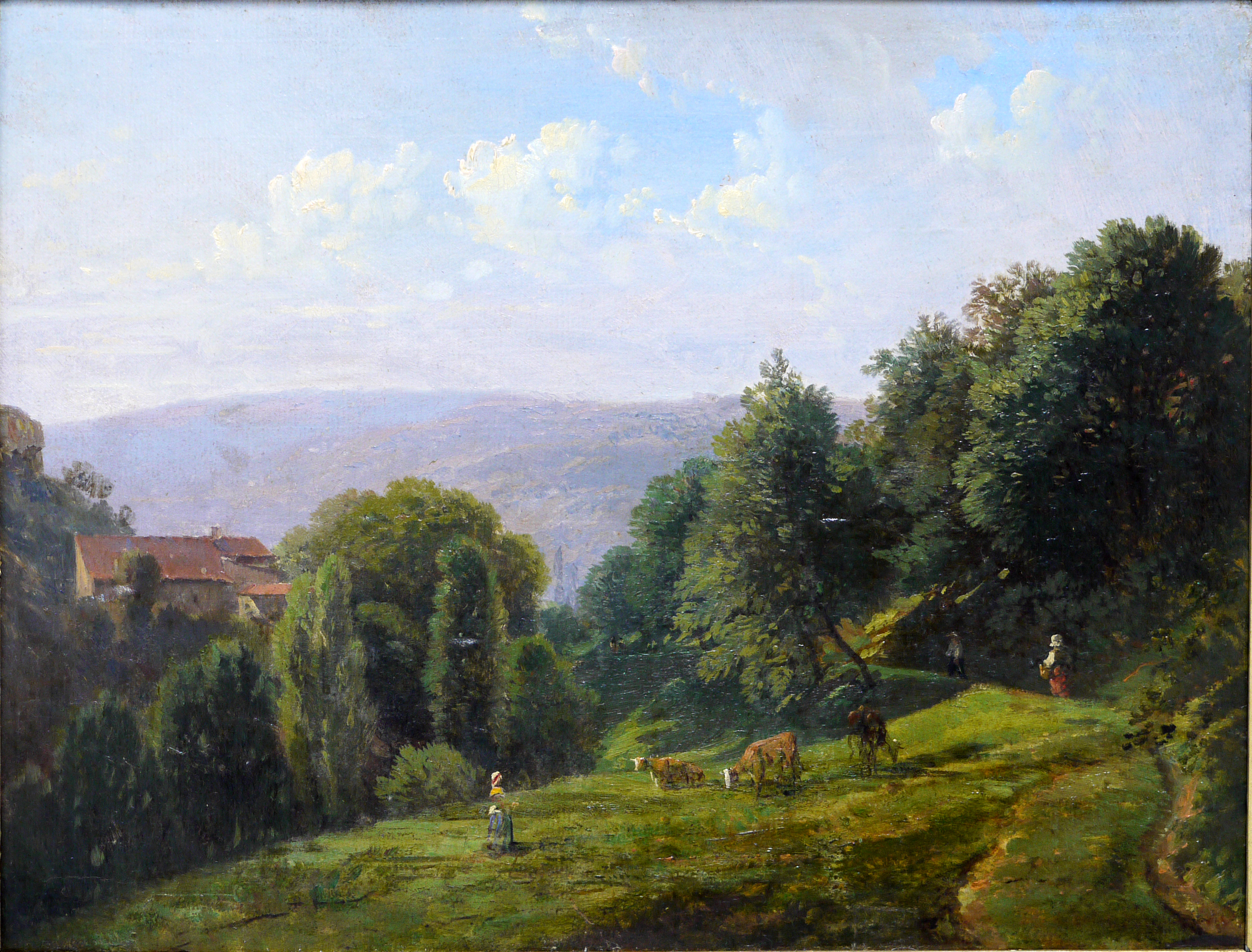 Jean-Antoine Siméon Fort, Vue prise en Dauphiné, 19ème s. © Musée de Valence, photographie Béatrice Roussel