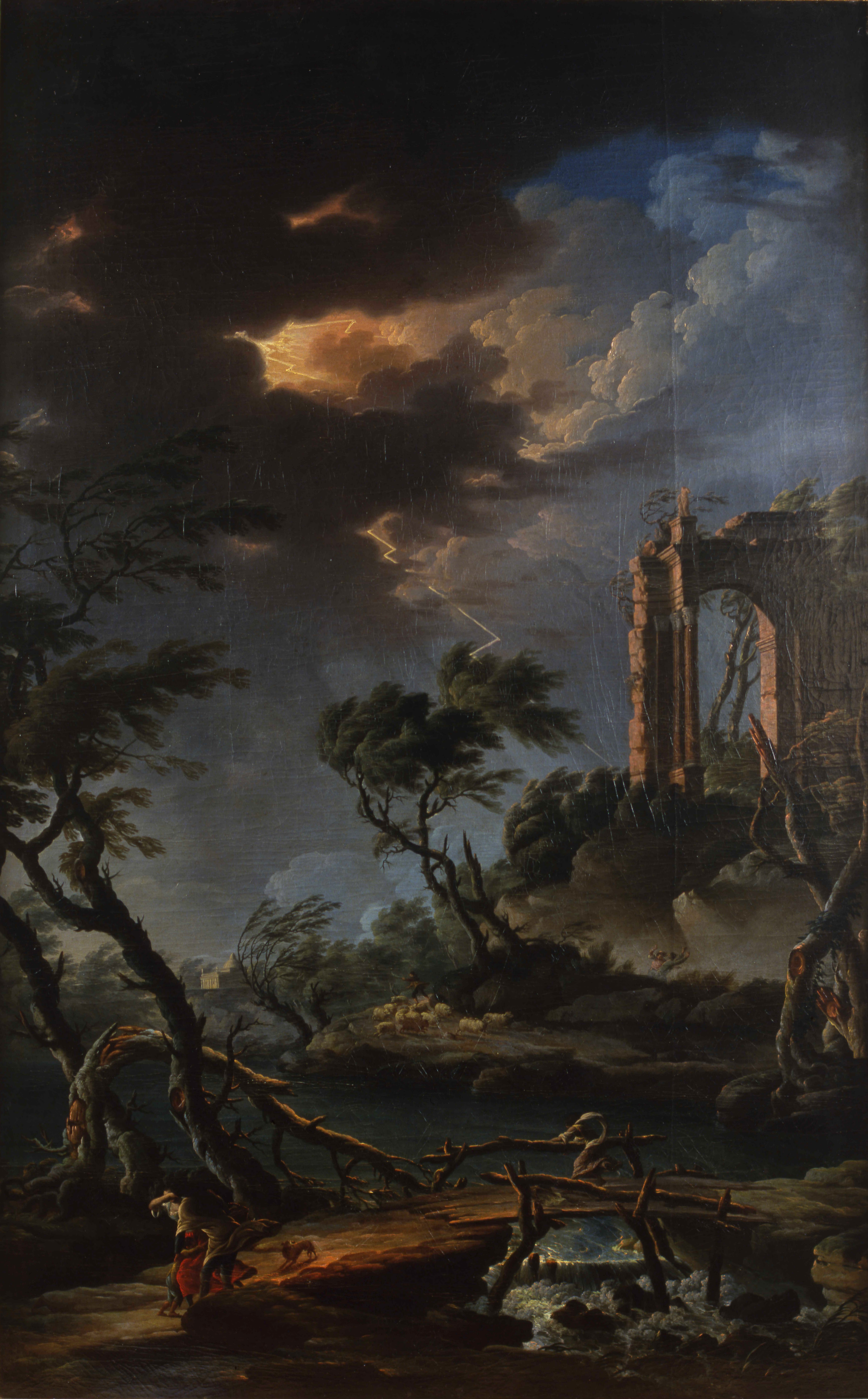 Henry d'Arles, Paysage côtier sous un orage 